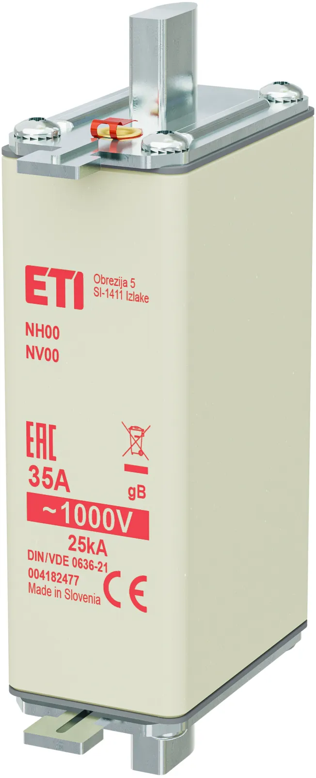 Wkładka topikowa NH00/85 gB 35A/1000V 004182477