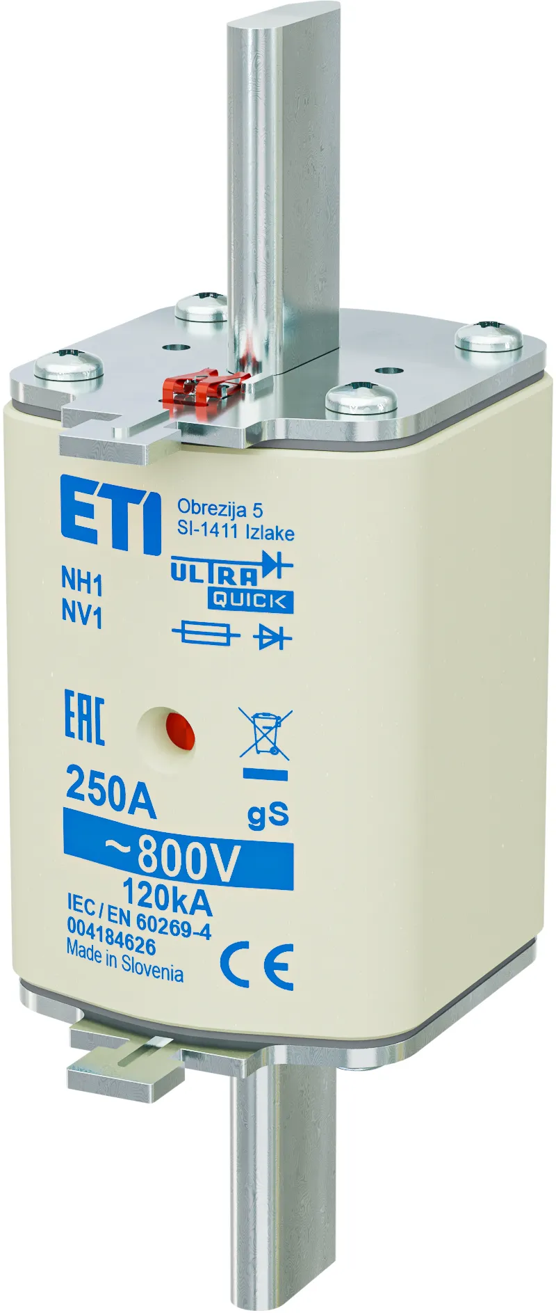 Wkładka topikowa NH1 gS 250A/800V 004184626