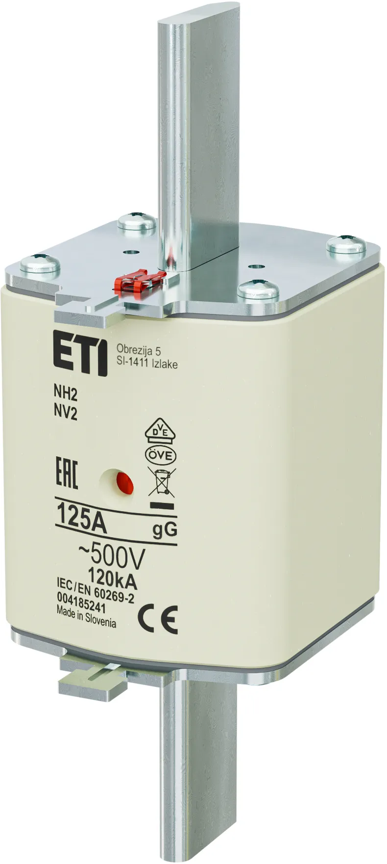 Wkładka topikowa NH2 gG 125A/500V 004185241