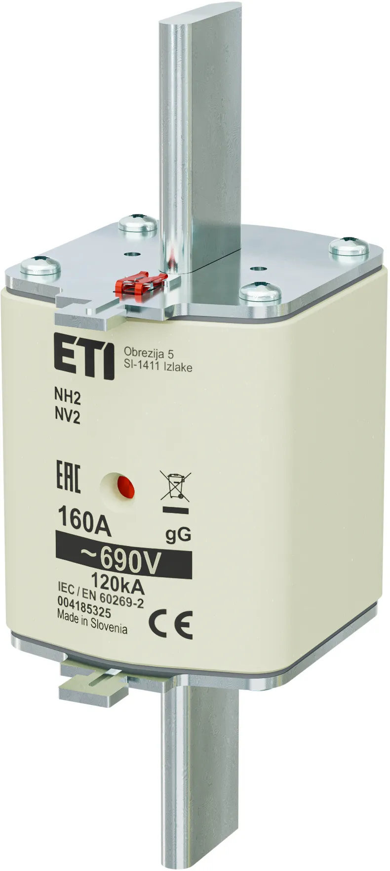 Wkładka topikowa NH2 gG 160A/690V 004185325