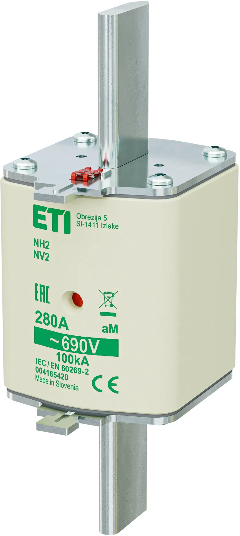 Wkładka topikowa NH2 aM 280A/690V 004185420