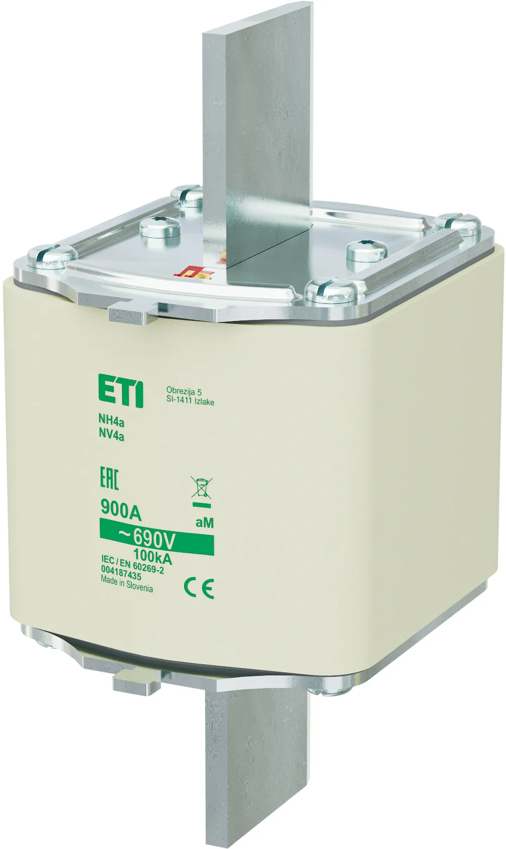 Wkładka topikowa NH4a aM 900A/690V 004187435