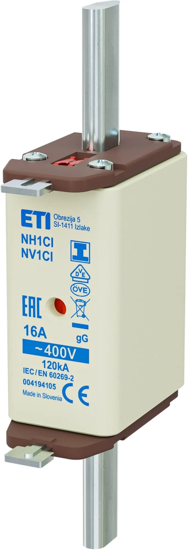 Wkładka topikowa NH1C/I gG 16A/400V 004194105