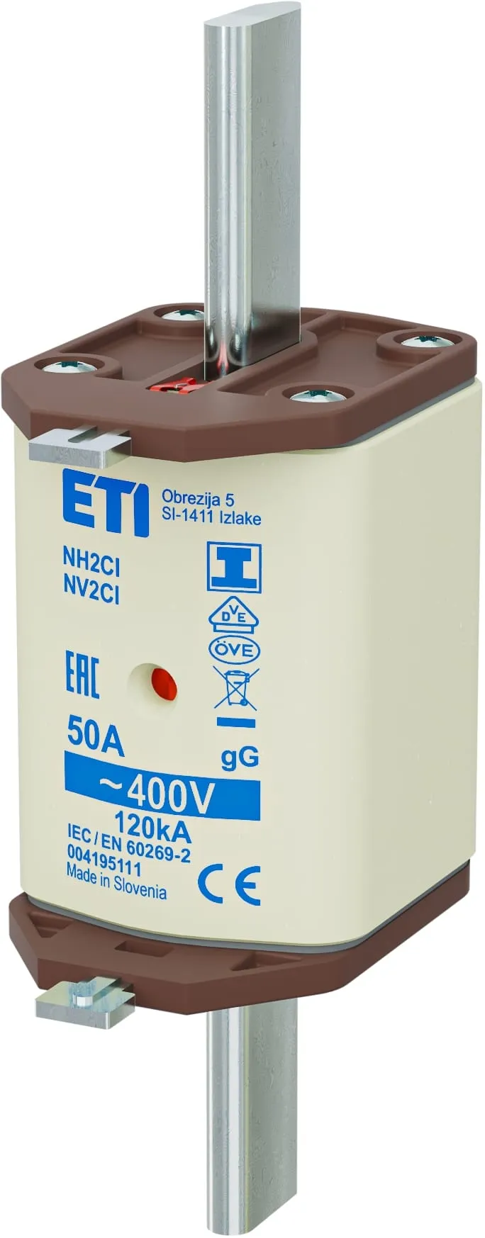 Wkładka topikowa NH2C/I gG 50A/400V 004195111