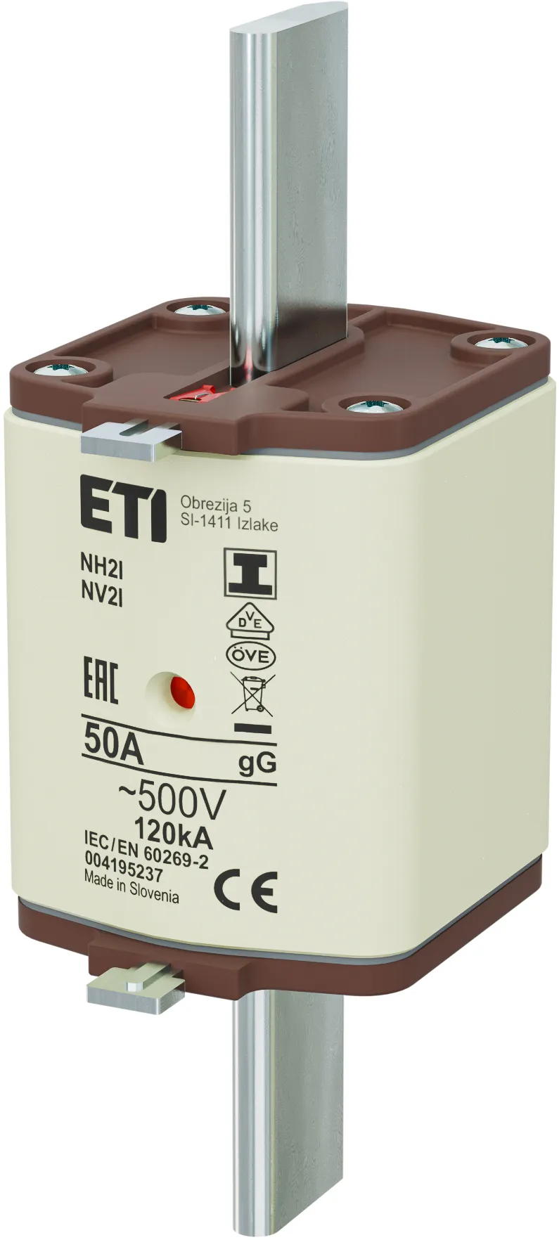 Wkładka topikowa NH2/I gG 50A/500V 004195237