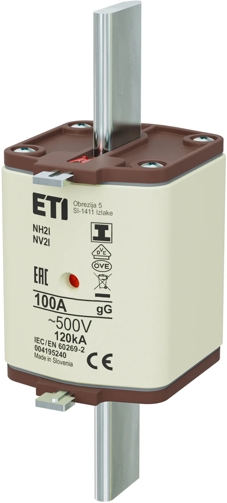 Wkładka topikowa NH2/I gG 100A/500V 004195240