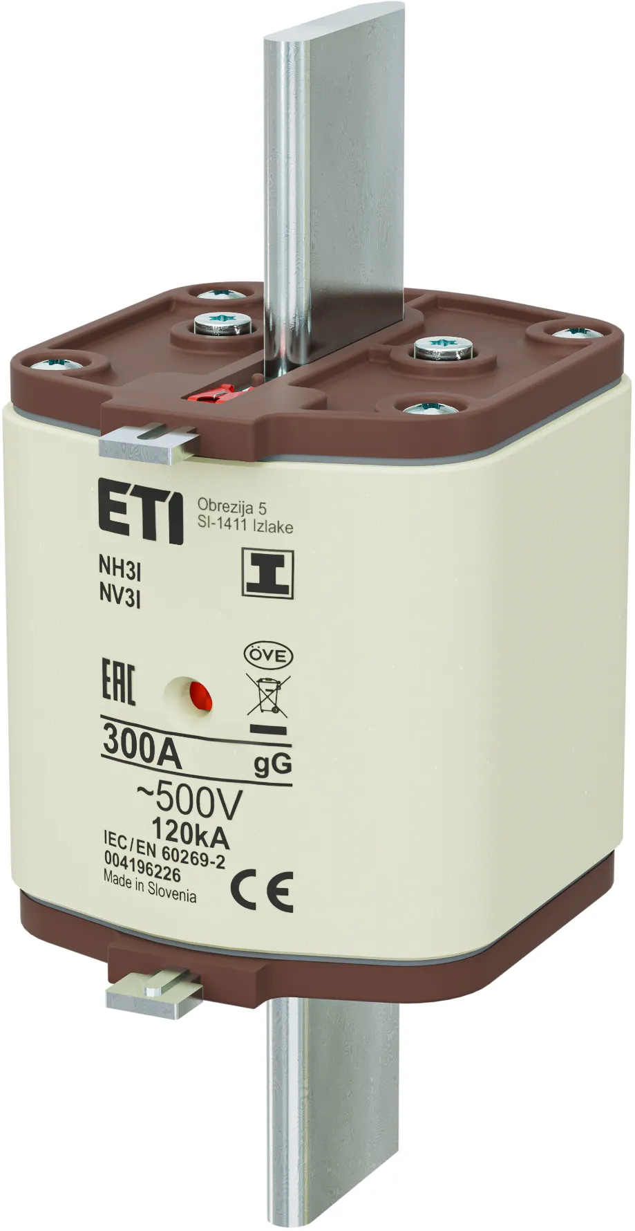 Wkładka topikowa NH3/I gG 300A/500V 004196226