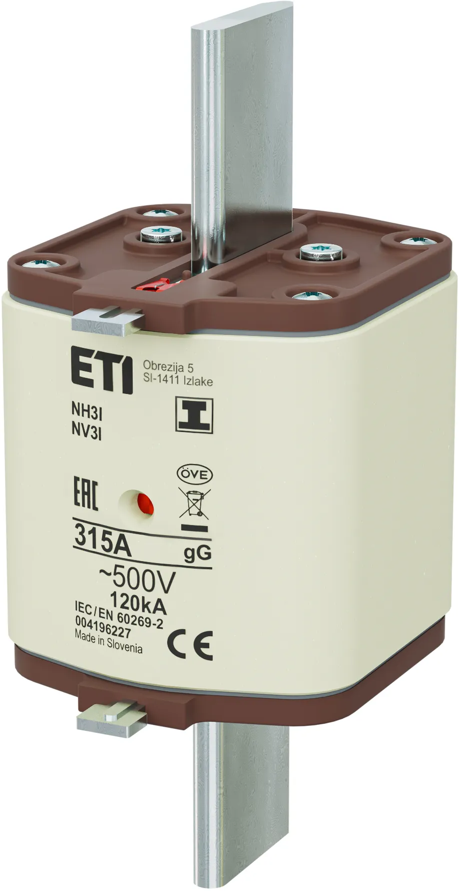 Wkładka topikowa NH3/I gG 315A/500V 004196227