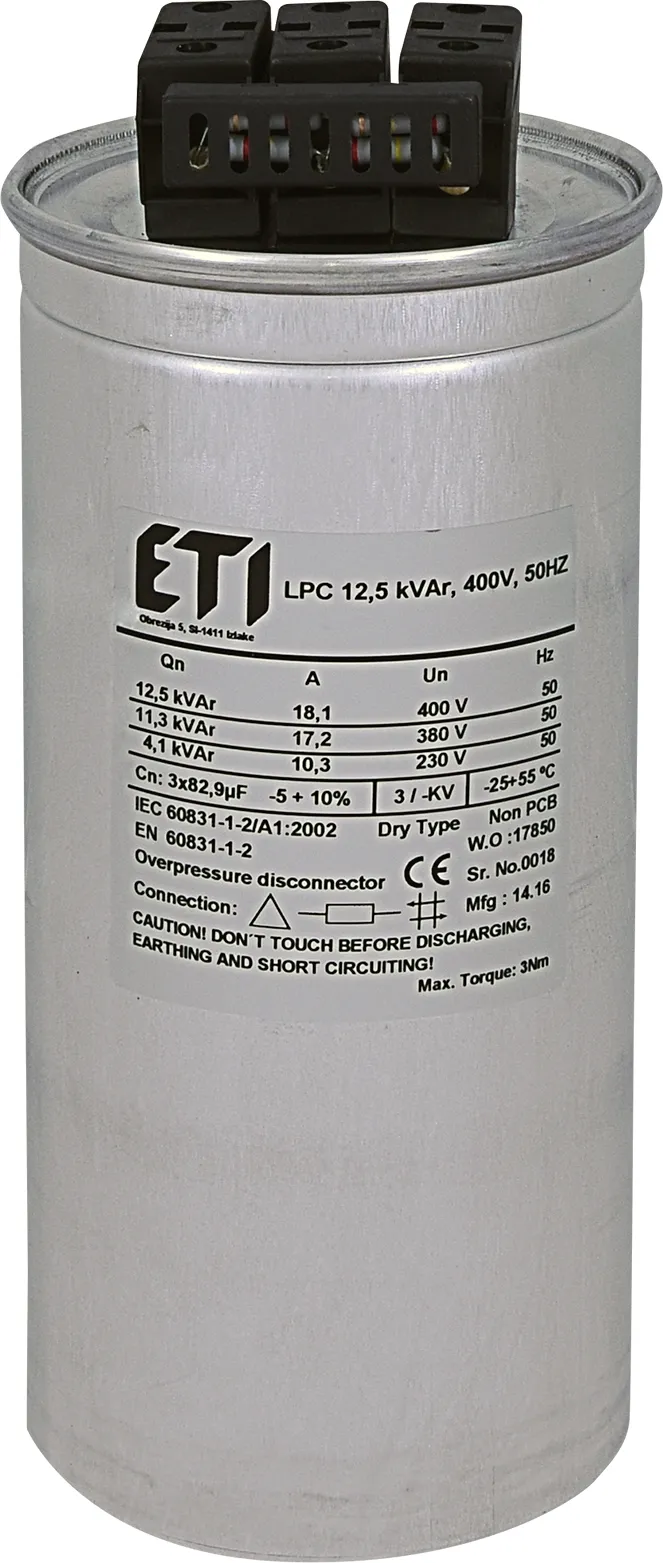 Kondensator LPC 12.5 kVAr, 400V, 50Hz 004656751