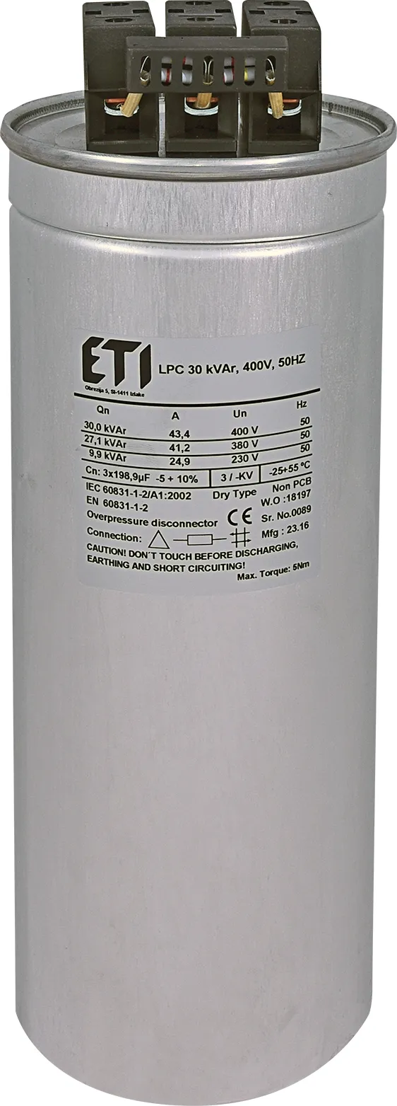 Kondensator LPC 30 kVAr, 400V, 50Hz 004656755