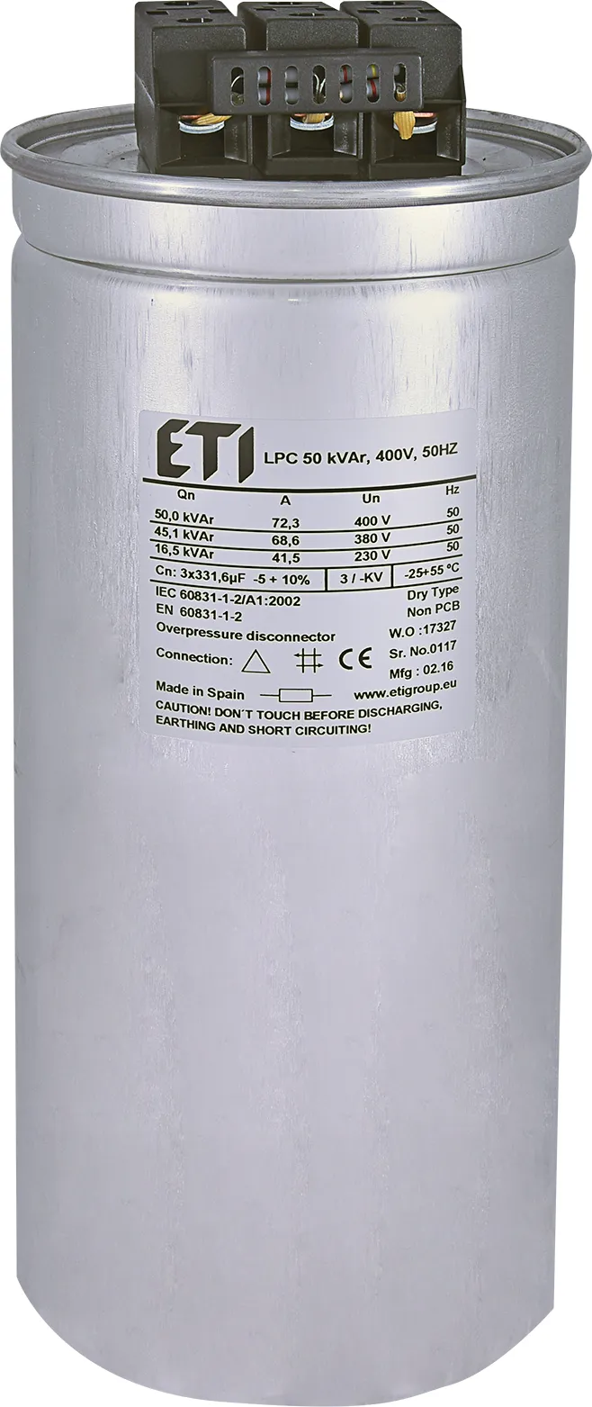 Kondensator LPC 50 kVAr, 400V, 50Hz 004656757