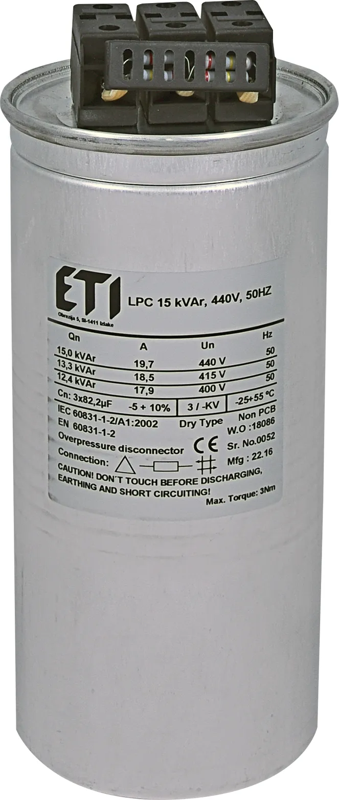 Kondensator LPC 15 kVAr, 440V, 50Hz 004656762