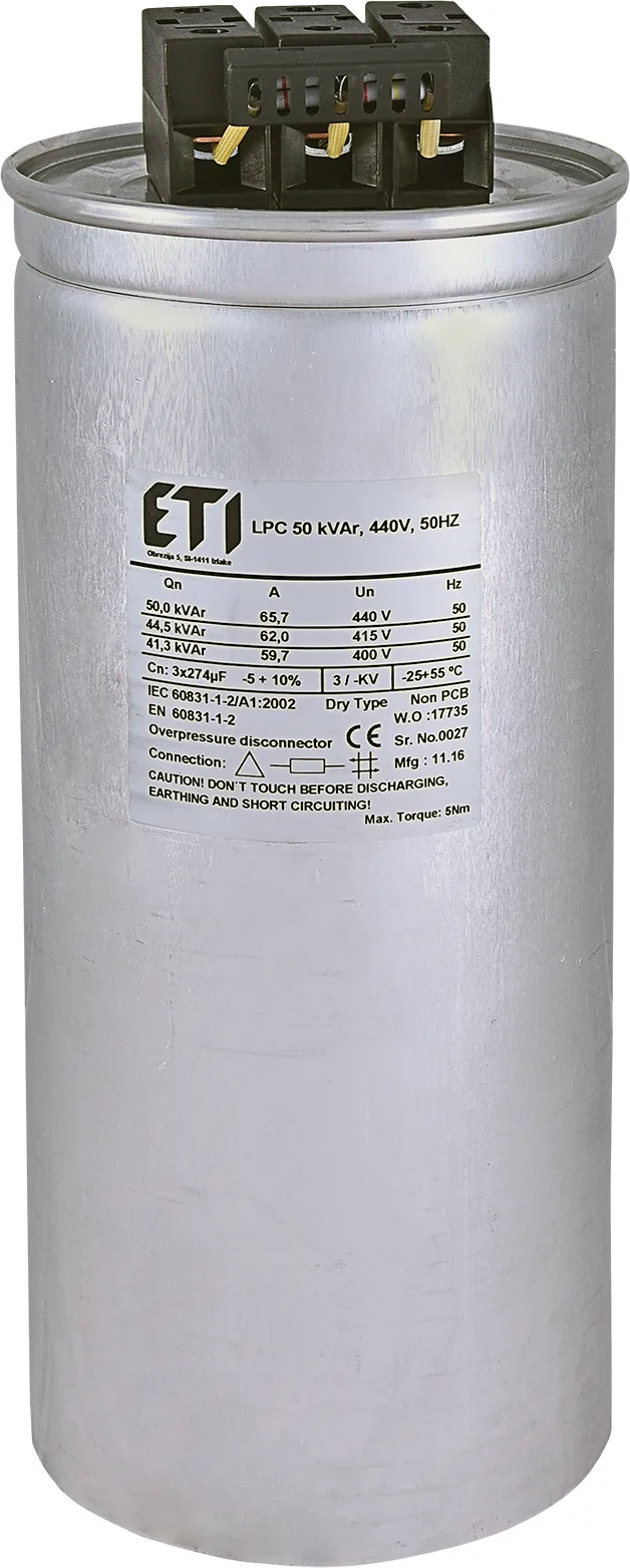 Kondensator LPC 50 kVAr, 440V, 50Hz 004656767