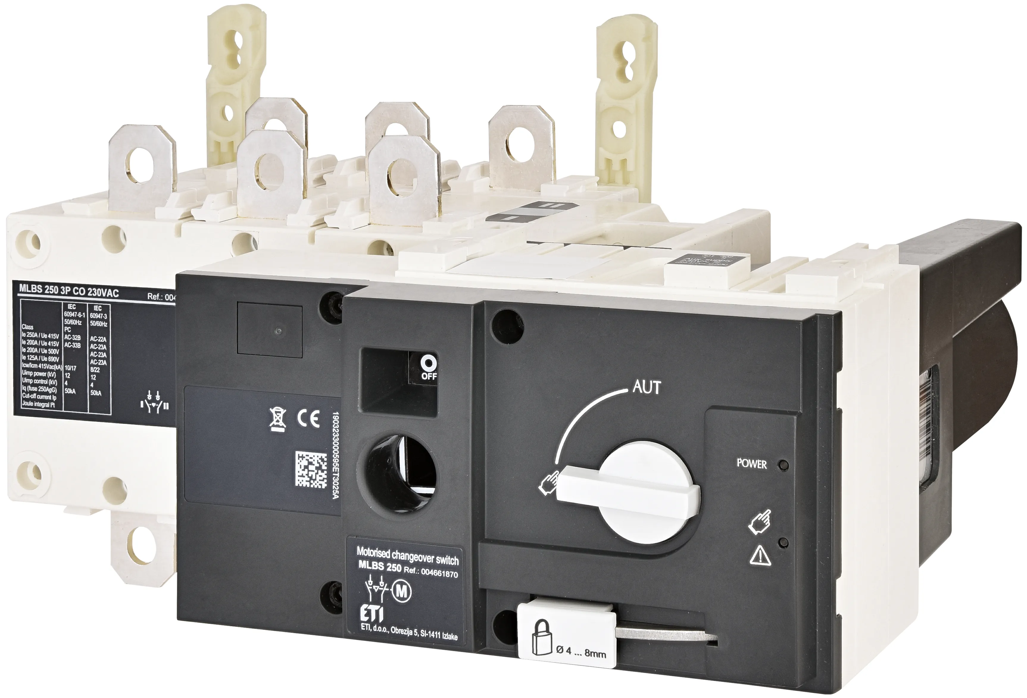 Przełącznik 1-0-2 z nap.siln. MLBS 250 3P CO 230VAC 004661870