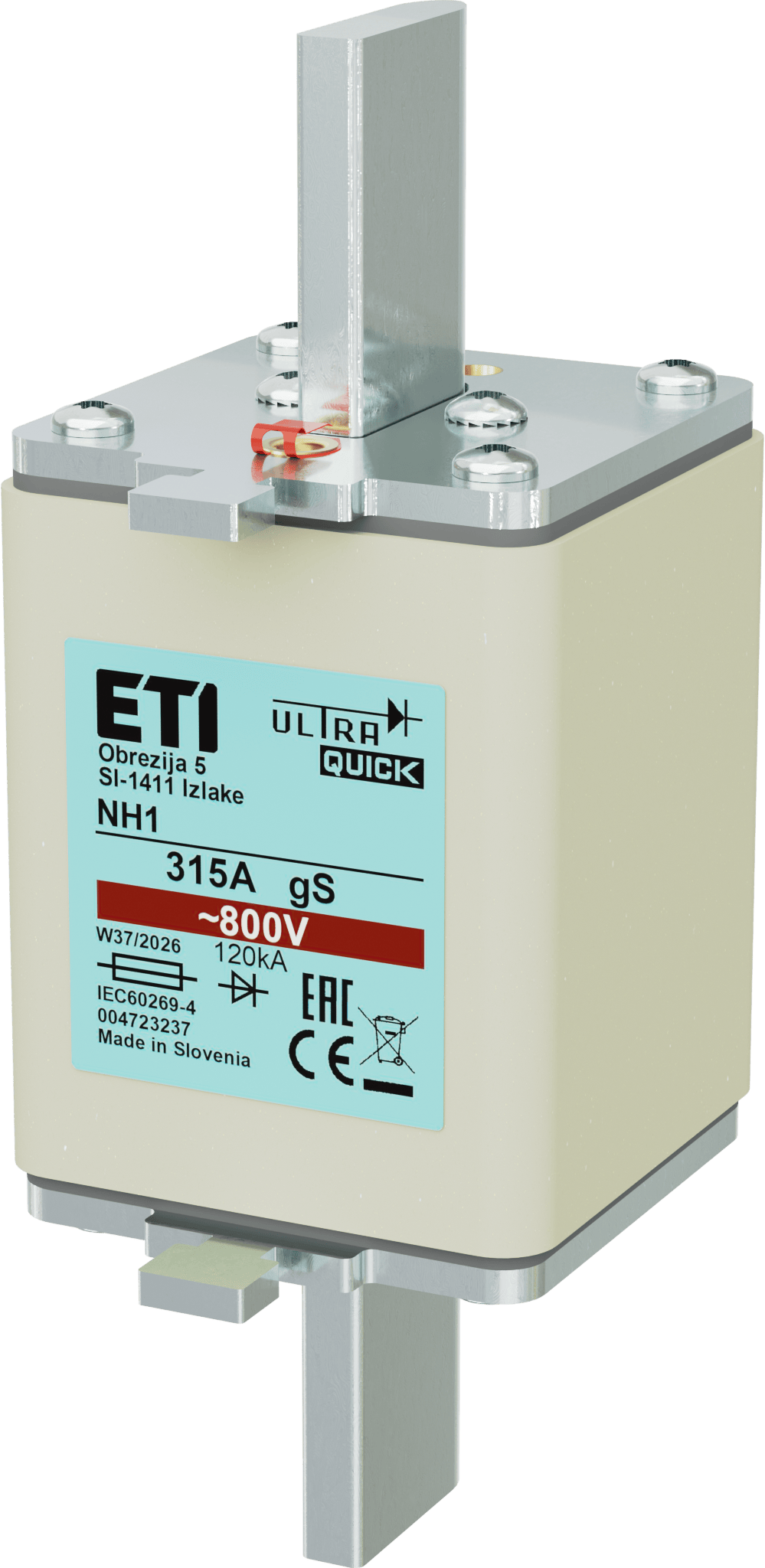Wkładka topikowa NH1 gS 315A/800V 004723237