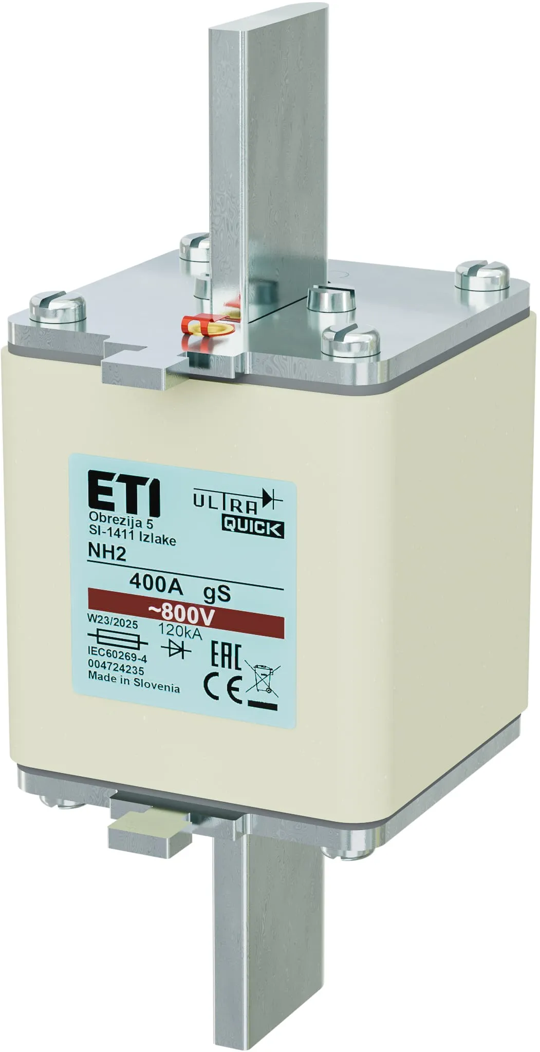 Wkładka topikowa NH2 gS 400A/800V 004724235